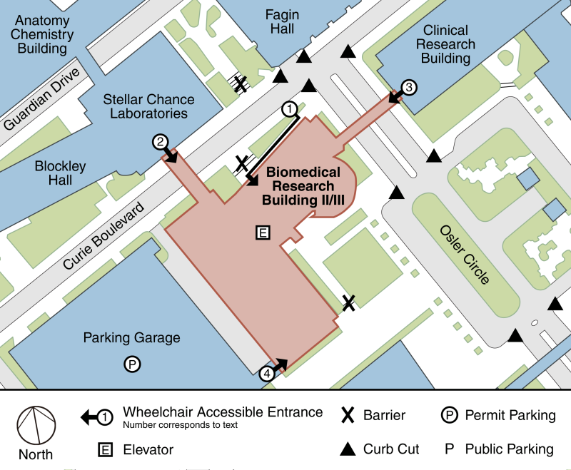Biomedical Research Building Accessibility Map