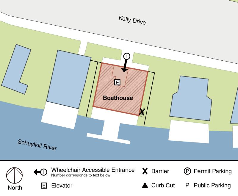 Burk-Bergman Boathouse Accessibility Map