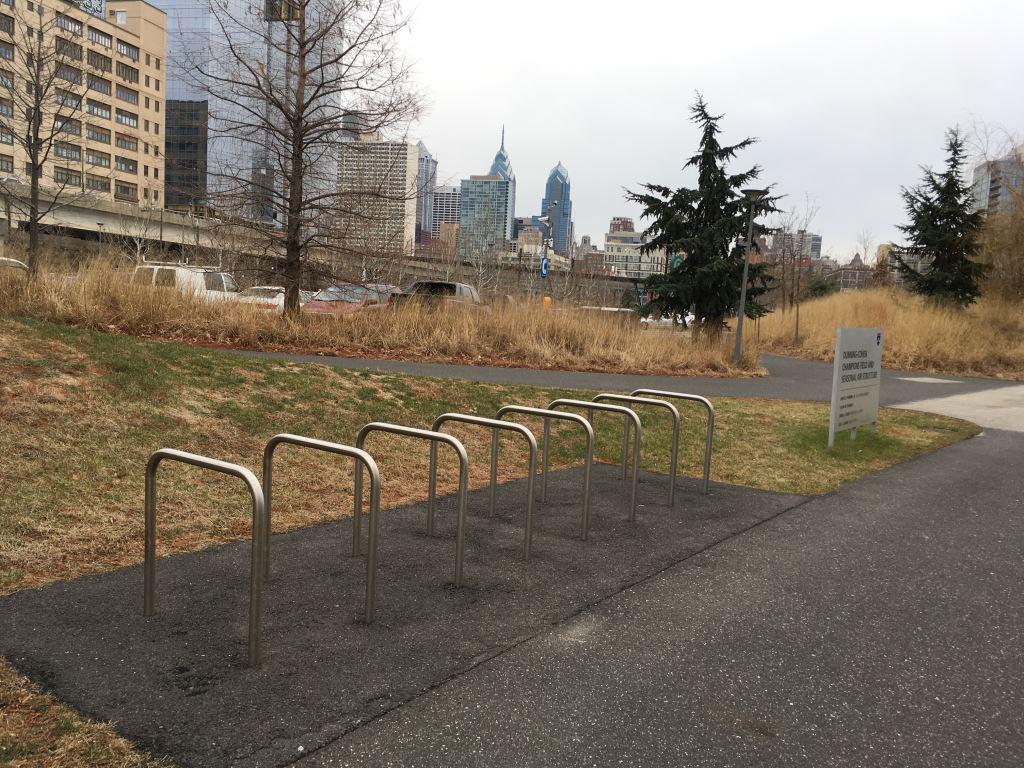 Penn Park north bike rack