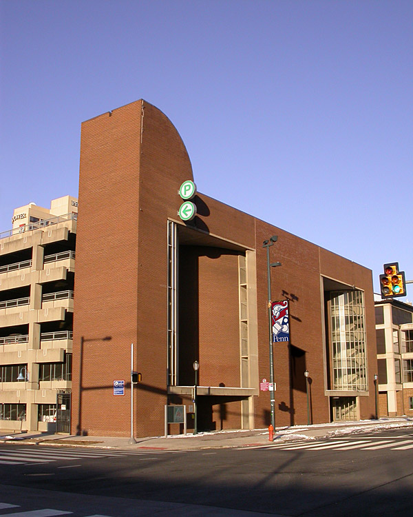 Parking Garage: Penn Museum simple structural grid parking garage