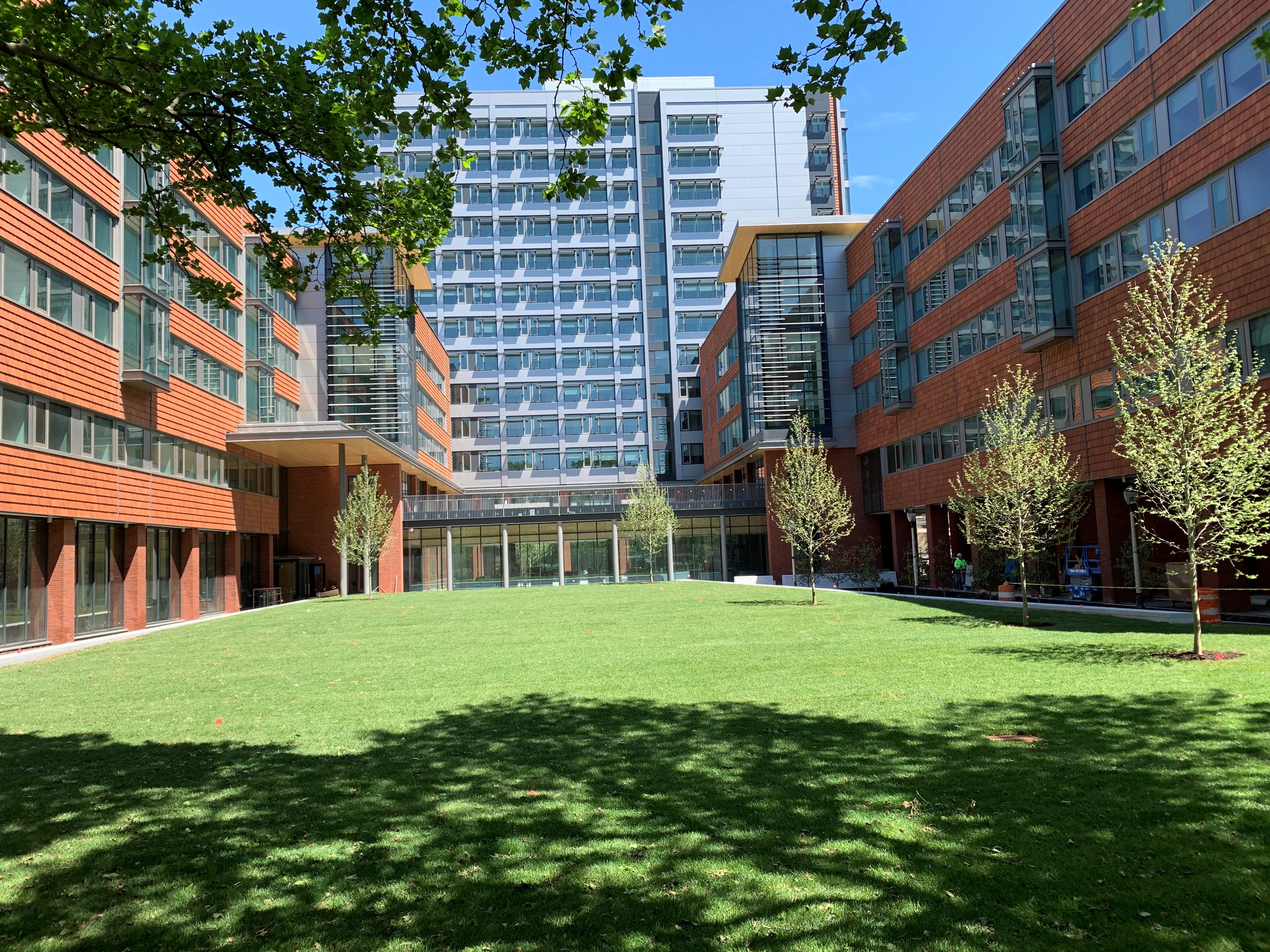 Photo of inner courtyard of New College House West 