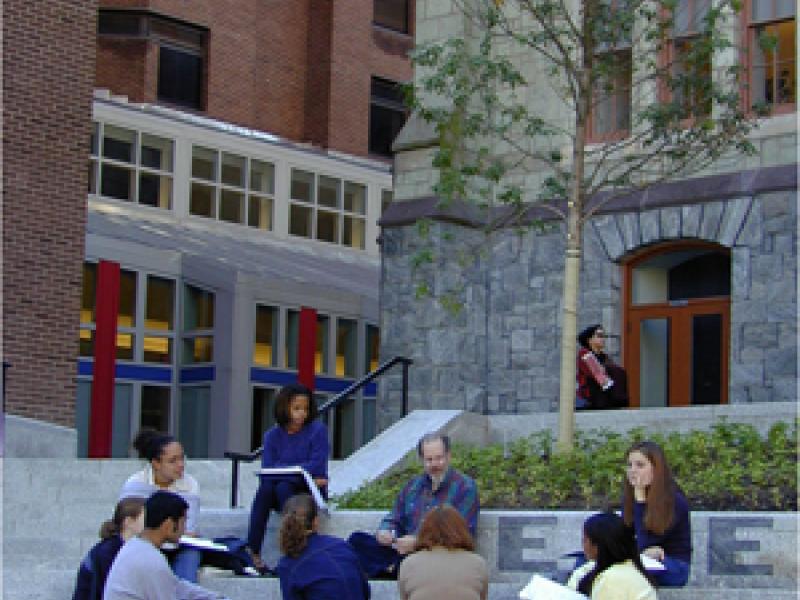 Class in session outside Perelman