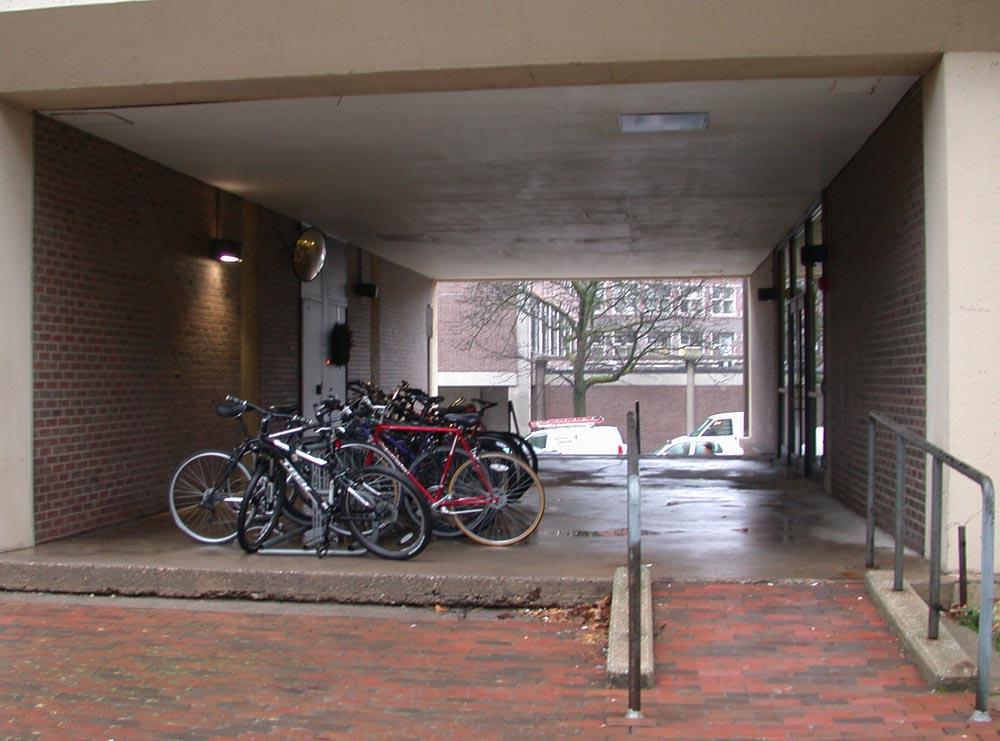 Mayer College House bike rack