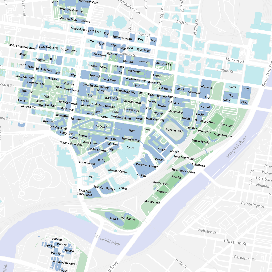 University of Pennsylvania Campus Map