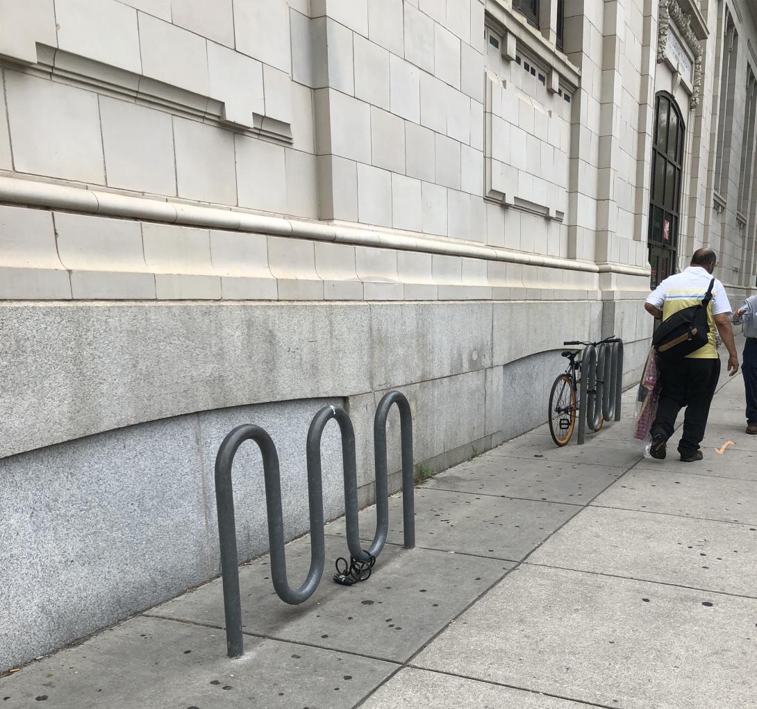 Philadelphia Free Library bike rack