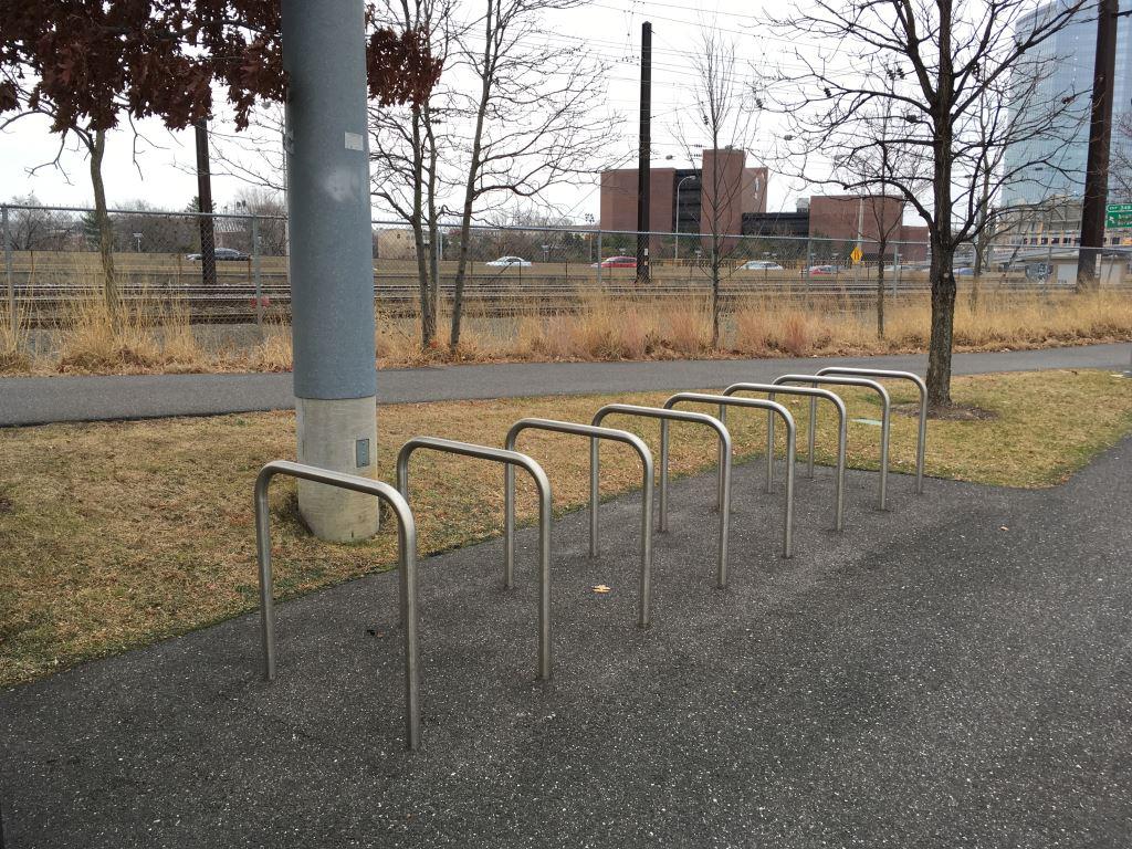 Penn Park east bike rack