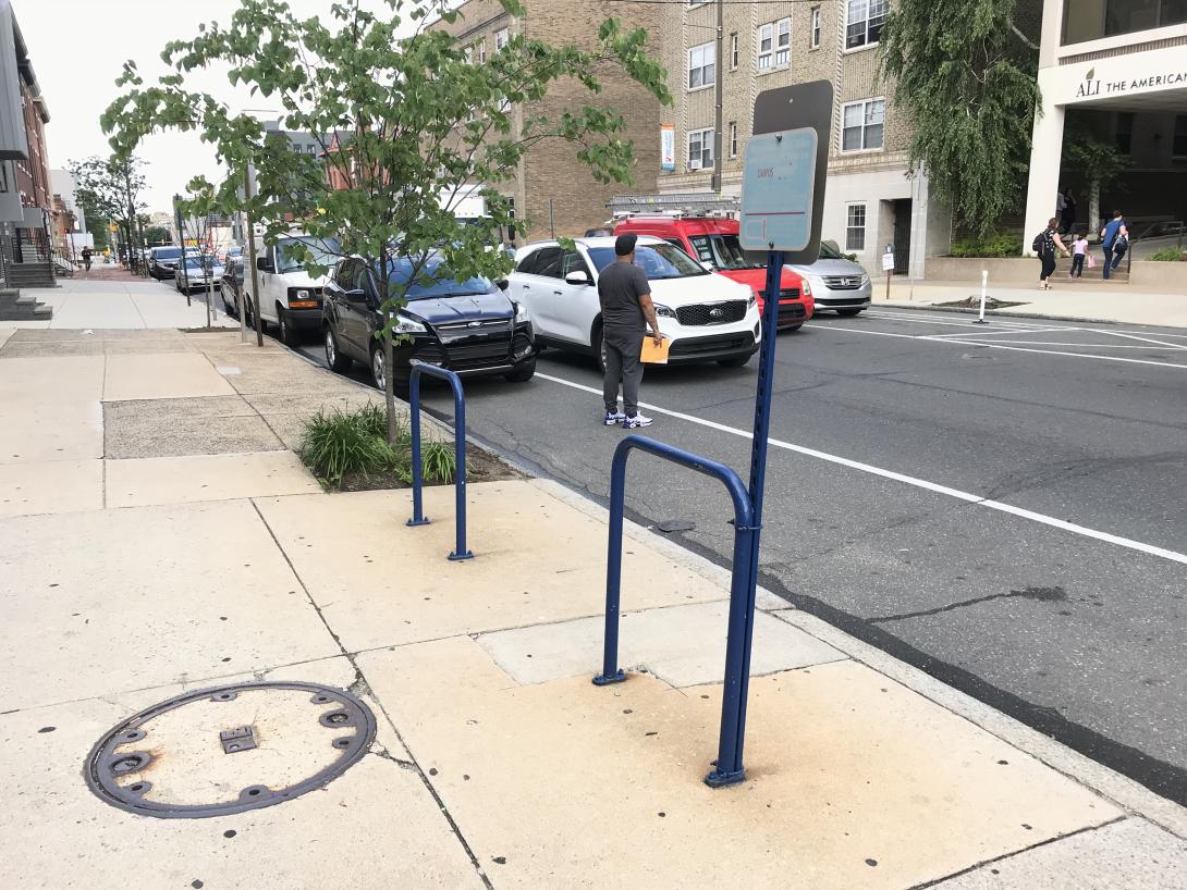 Bike rack at Public Safety