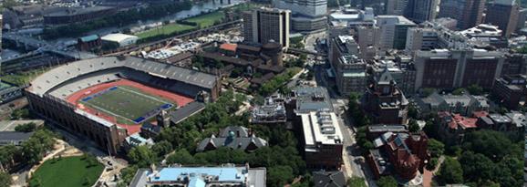 Aerial look at Franklin Field