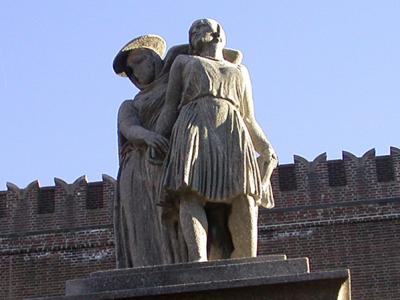 Europe Statue seen from below