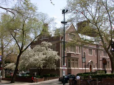 James D. Dunning Coaches' Center from across the street